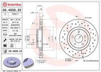 BREMBO 09.4939.2X - Disco de freno