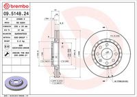 BREMBO 09.5148.24 - Disco de freno
