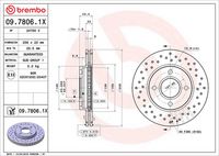 BREMBO 09.7806.1X - Disco de freno