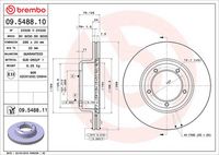 BREMBO 09.5488.11 - Disco de freno