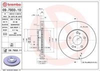 BREMBO 09.7933.11 - Disco de freno