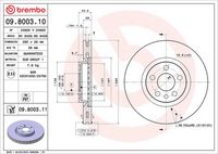 BREMBO 09.8003.10 - Disco de freno