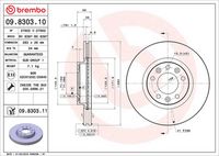 BREMBO 09.8303.10 - Disco de freno