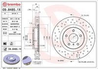 BREMBO 09.8485.1X - Disco de freno
