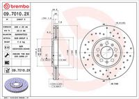 BREMBO 09.7010.2X - Disco de freno