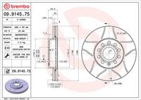 BREMBO 09.9145.75 - Disco de freno