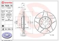 BREMBO 09.7629.75 - Disco de freno