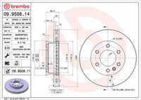 BREMBO 09.9508.11 - Disco de freno