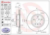 BREMBO 09.9581.11 - Disco de freno