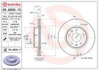 BREMBO 09.8609.10 - Disco de freno