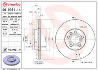 BREMBO 09.9931.11 - Disco de freno
