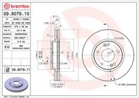 BREMBO 09907911 - Disco de freno - PRIME LINE - UV Coated