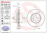 BREMBO 09.9159.11 - Disco de freno
