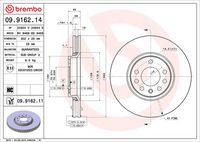 BREMBO 09.9162.11 - Disco de freno