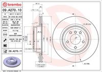 BREMBO 09.A270.10 - Disco de freno