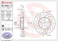 BREMBO 09.9464.1X - Disco de freno