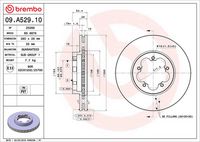 BREMBO 09.A529.10 - Disco de freno