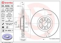 BREMBO 09.A558.11 - Disco de freno