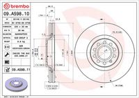 BREMBO 09.A598.10 - Disco de freno