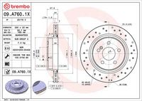 BREMBO 09.A760.1X - Disco de freno