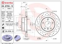 BREMBO 09.9793.1X - Disco de freno