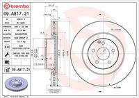 BREMBO 09.A817.21 - Disco de freno
