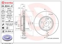 BREMBO 09.B344.41 - Disco de freno
