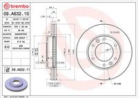 BREMBO 09A63210 - Disco de freno - PRIME LINE