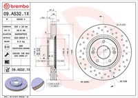 BREMBO 09.A532.1X - Disco de freno