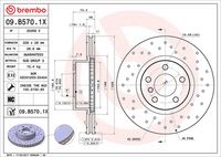 BREMBO 09.B570.1X - Disco de freno