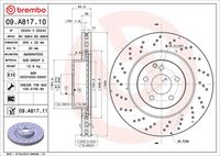 BREMBO 09A81710 - Disco de freno - PRIME LINE