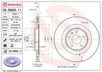 BREMBO 09.B969.11 - Disco de freno