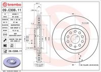 BREMBO 09.C306.11 - Disco de freno