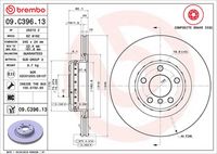 BREMBO 09.C396.13 - Disco de freno