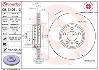 BREMBO 09.C406.13 - Disco de freno