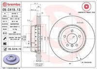 BREMBO 09.C419.13 - Disco de freno