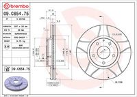BREMBO 09.C654.75 - Disco de freno