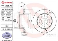 BREMBO 09.C663.11 - Disco de freno
