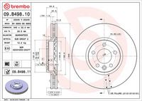 BREMBO 09.B498.10 - Disco de freno
