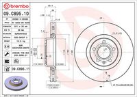 BREMBO 09.C895.11 - Disco de freno