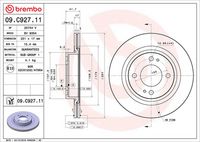 BREMBO 09.C927.11 - Disco de freno