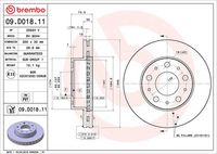 BREMBO 09.D018.11 - Disco de freno