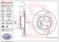 BREMBO 09.D112.11 - Disco de freno