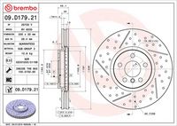 BREMBO 09.D179.21 - Disco de freno