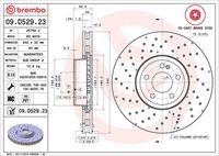 BREMBO 09.D529.23 - Disco de freno