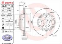 BREMBO 09.C117.11 - Disco de freno