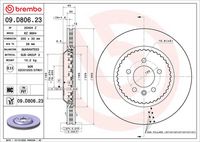 BREMBO 09.D806.23 - Disco de freno