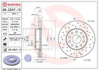BREMBO 09C5471X - Disco de freno - XTRA LINE - Xtra