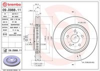 BREMBO 09.D988.11 - Disco de freno
