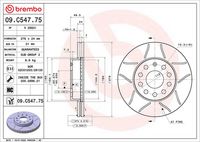 BREMBO 09C54775 - Disco de freno - XTRA LINE - Max